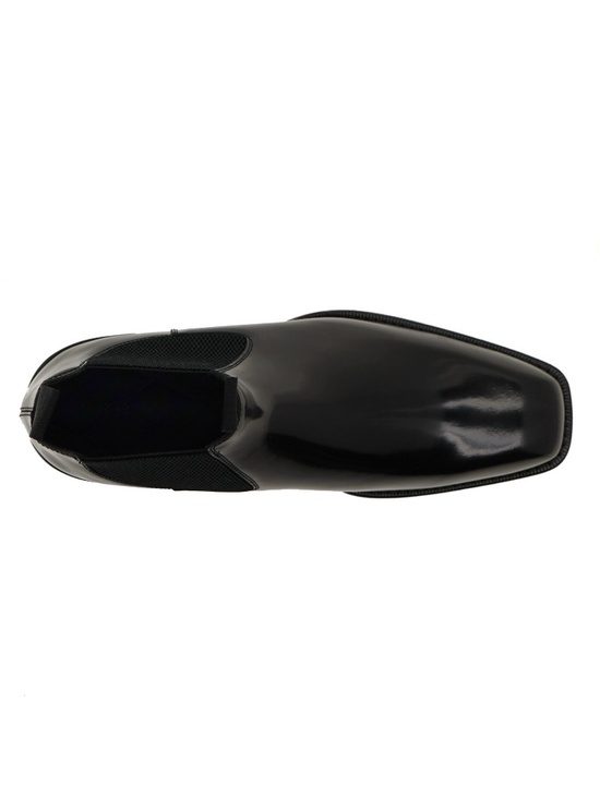 Burberry Bloomsbury Chelsea Boots Black Leather Size 43 New
